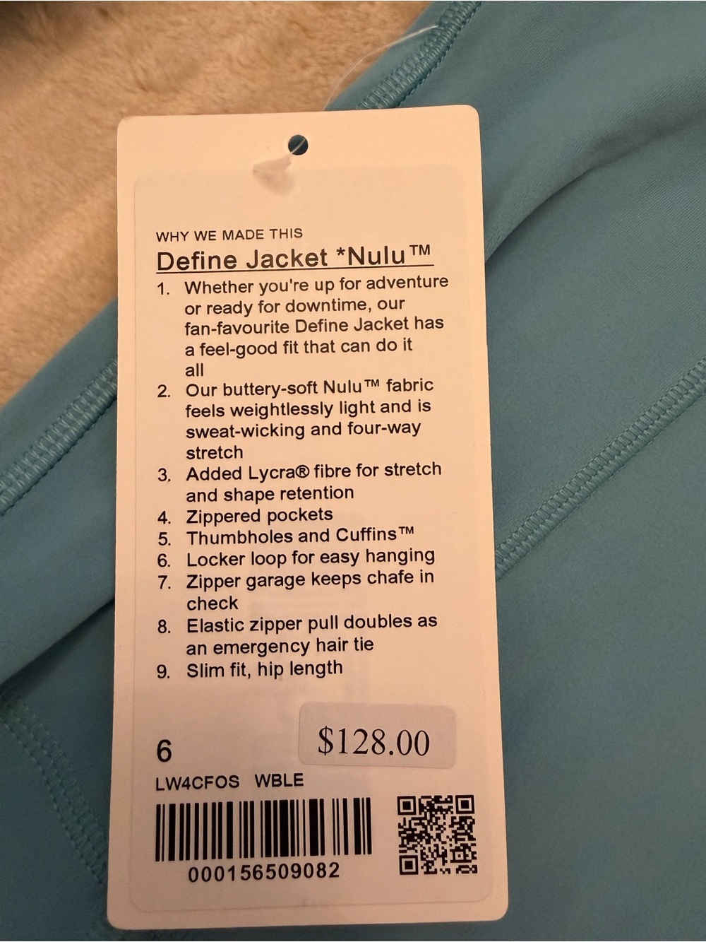 lululemon athletica Women's Sky Blue Zip Jacket and Leggings Set - Picture 6 of 9